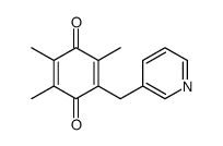 2,3,5-trimethyl-6-(pyridin-3-ylmethyl)cyclohexa-2,5-diene-1,4-dione Structure