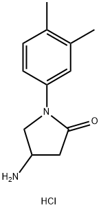 4-Amino-1-(3,4-dimethylphenyl)pyrrolidin-2-one hydrochloride Structure