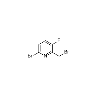 6-溴-2-(溴甲基)-3-氟吡啶结构式