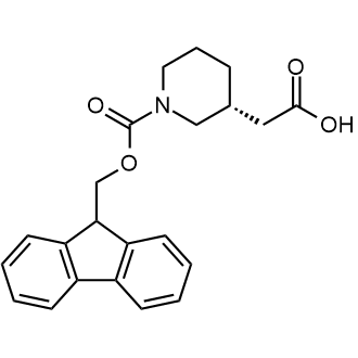 2-[(3r)-1-{[(9h-芴-9-基)甲氧基]羰基}哌啶-3-基]乙酸图片