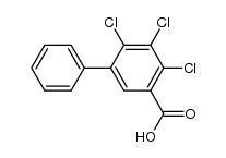5-Phenyl-2,3,4-trichlor-benzeosaeure Structure
