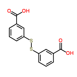 3,3'-Disulfanediyldibenzoic acid structure