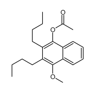 (2,3-dibutyl-4-methoxynaphthalen-1-yl) acetate Structure