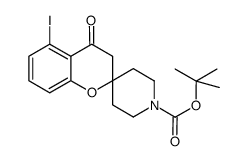 tert-butyl 5-iodo-4-oxo-3,4-dihydro-1'H-spiro[chromene-2,4'-piperidine]-1'-carboxylate结构式