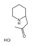 1-[(2S)-piperidin-2-yl]propan-2-one,hydrochloride结构式