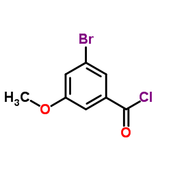 3-Bromo-5-methoxybenzoyl chloride结构式