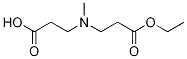 3-((3-ethoxy-3-oxopropyl)(Methyl)aMino)propanoic acid Structure