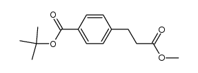 methyl 3-[4-(tert-butoxycarbonyl)phenyl]propanoate Structure