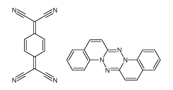 2,2'-(cyclohexa-2,5-diene-1,4-diylidene)dimalononitrile compound with [1,2,4,5]tetrazino[1,6-a:4,3-a']diquinoline (1:1)结构式