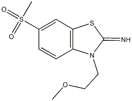 3-(2-Methoxyethyl)-6-(methylsulfonyl)benzo[d]thiazol-2(3H)-imine picture