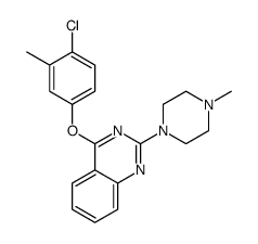 4-(4-chloro-3-methylphenoxy)-2-(4-methylpiperazin-1-yl)quinazoline Structure