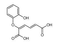 2-(2-hydroxyphenoxy)hexa-2,4-dienedioic acid结构式