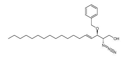 (2S,3R,4E)-2-azido-3-O-benzylsphingosine Structure