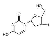 1-[(2R,4S,5R)-5-(hydroxymethyl)-4-iodooxolan-2-yl]pyrimidine-2,4-dione结构式