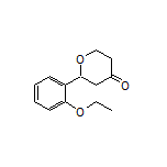 2-(2-乙氧基苯基)二氢-2H-吡喃-4(3H)-酮结构式