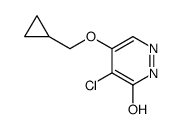 5-chloro-4-(cyclopropylmethoxy)-1H-pyridazin-6-one结构式