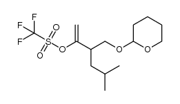 5-methyl-3-(((tetrahydro-2H-pyran-2-yl)oxy)methyl)hex-1-ene-2-yl trifluoromethanesulfonate Structure