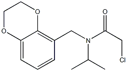 2-chloro-N-((2,3-dihydrobenzo[b][1,4]dioxin-5-yl)methyl)-N-isopropylacetamide结构式