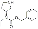 Ethyl-(S)-pyrrolidin-3-yl-carbaMic acid benzyl ester结构式