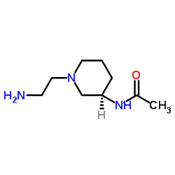 N-[(3R)-1-(2-Aminoethyl)-3-piperidinyl]acetamide结构式