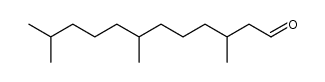 3,7,11-trimethyldodecanal Structure