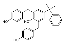 2,6-bis[(4-hydroxyphenyl)methyl]-4-(2-phenylpropan-2-yl)phenol Structure