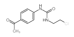 3-(4-acetylphenyl)-1-(2-chloroethyl)urea structure