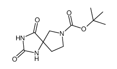 tert-butyl 2,4-dioxo-1,3,7-triazaspiro[4.4]nonane-7-carboxylate Structure