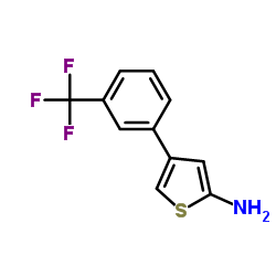 4-[3-(Trifluoromethyl)phenyl]-2-thiophenamine Structure