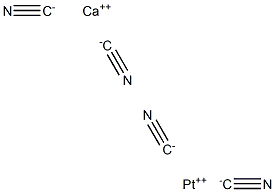 calcium tetrakis(cyano-C)platinate结构式