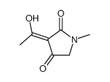 2,4-Pyrrolidinedione, 3-(1-hydroxyethylidene)-1-methyl-, (Z)- (9CI) Structure