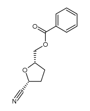 ((2S,5R)-5-cyanotetrahydrofuran-2-yl)methyl benzoate结构式