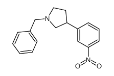 1-benzyl-3-(3-nitrophenyl)pyrrolidine structure