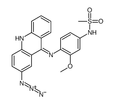 N-[4-[(2-azidoacridin-9-yl)amino]-3-methoxyphenyl]methanesulfonamide结构式