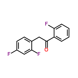 2-(2,4-Difluorophenyl)-1-(2-fluorophenyl)ethanone Structure