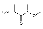 (2S)-2-amino-N-methoxy-N-methylpropanamide Structure