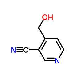 4-(Hydroxymethyl)nicotinonitrile结构式