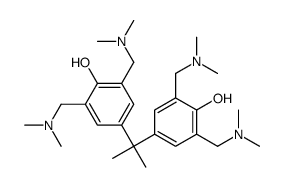 4,4’-(1-甲基亚乙基)-双[2,6-双(二甲氨基甲基)苯酚]结构式