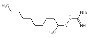 Hydrazinecarboximidamide, 2-(1-methyldecylidene)- structure