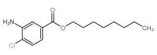 3-氨基-4-氯苯甲酸辛酯结构式