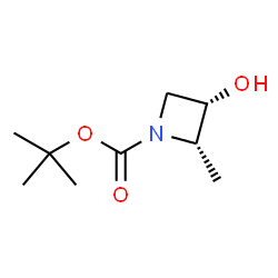 tert-butyl (2S,3S)-3-hydroxy-2-methylazetidine-1-carboxylate Structure