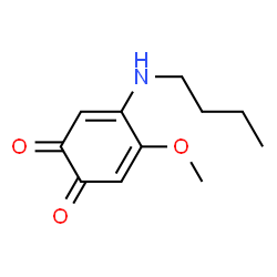 3,5-Cyclohexadiene-1,2-dione,4-(butylamino)-5-methoxy-(9CI)结构式