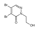 4,5-dibromo-2-(2-hydroxyethyl)pyridazin-3-one Structure