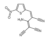 (3E)-2-amino-4-(5-nitrothiophen-2-yl)buta-1,3-diene-1,1,3-tricarbonitr ile structure