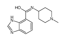 N-(1-methylpiperidin-4-yl)-1H-benzimidazole-4-carboxamide结构式