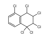 1,1,2,3,4,5-hexachloro-1,2,3,4-tetrahydro-naphthalene Structure