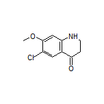6-氯-7-甲氧基-2,3-二氢喹啉-4(1H)-酮结构式
