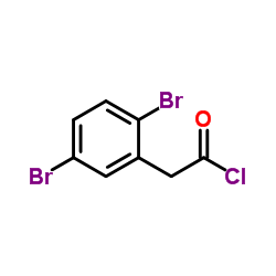 (2,5-Dibromophenyl)acetyl chloride Structure