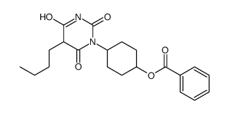 1-(4-Benzoyloxycyclohexyl)-5-butylbarbituric acid Structure