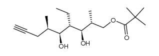 (2R,3R,4S,5S,6R)-4-ethyl-3,5-dihydroxy-2,6-dimethylnon-8-yn-1-yl pivalate Structure